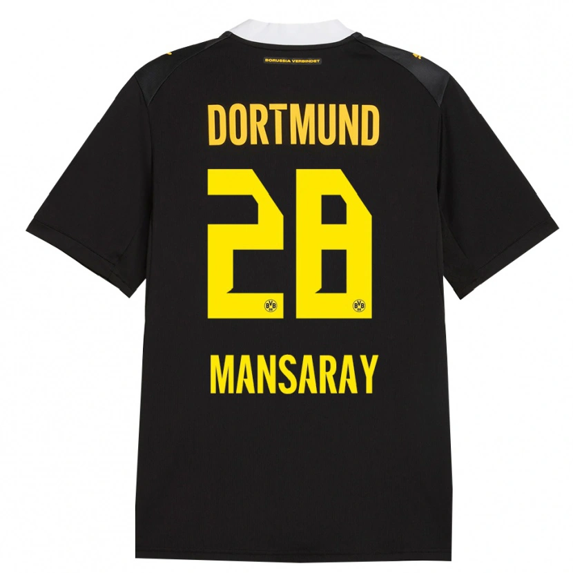 Danxen Herren Ismael Mansaray #28 Schwarz Rot Gelb Auswärtstrikot Trikot 2026/27 T-Shirt Schweiz