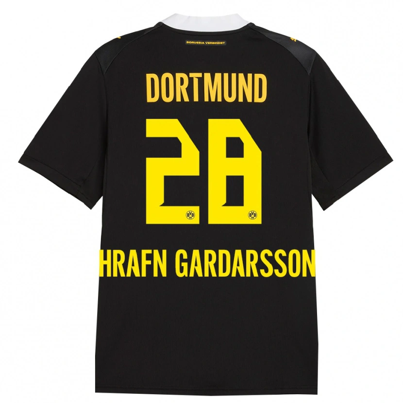 Danxen Herren Bjarki Hrafn Gardarsson #28 Schwarz Rot Gelb Auswärtstrikot Trikot 2026/27 T-Shirt Schweiz