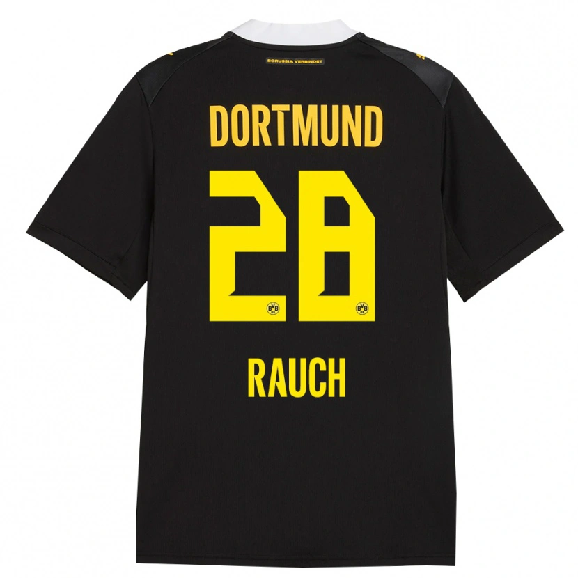 Danxen Herren Julius Fynn Rauch #28 Schwarz Rot Gelb Auswärtstrikot Trikot 2026/27 T-Shirt Schweiz