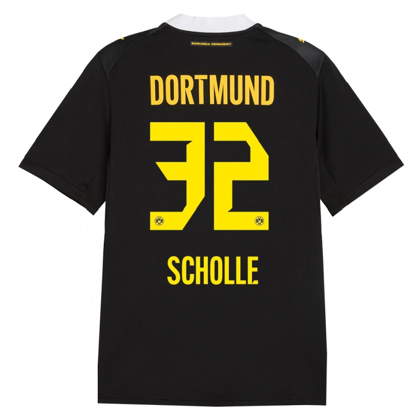 Danxen Herren Mia Scholle #32 Schwarz Rot Gelb Auswärtstrikot Trikot 2026/27 T-Shirt Schweiz