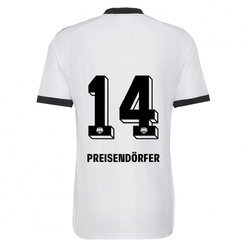 Danxen Herren Constantin Preisendörfer #14 Schwarz Weiß Auswärtstrikot Trikot 2026/27 T-Shirt Schweiz