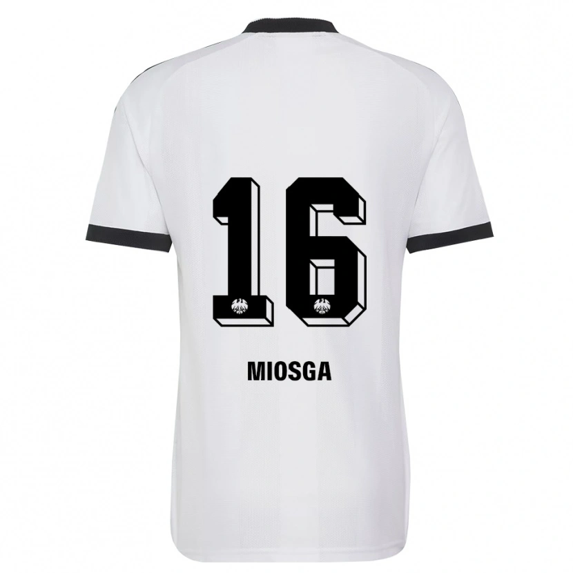 Danxen Herren Kimani Miosga #16 Schwarz Weiß Auswärtstrikot Trikot 2026/27 T-Shirt Schweiz