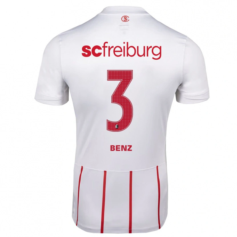 Danxen Herren Jakob Benz #3 Weiß Rot Gelb Auswärtstrikot Trikot 2026/27 T-Shirt Schweiz