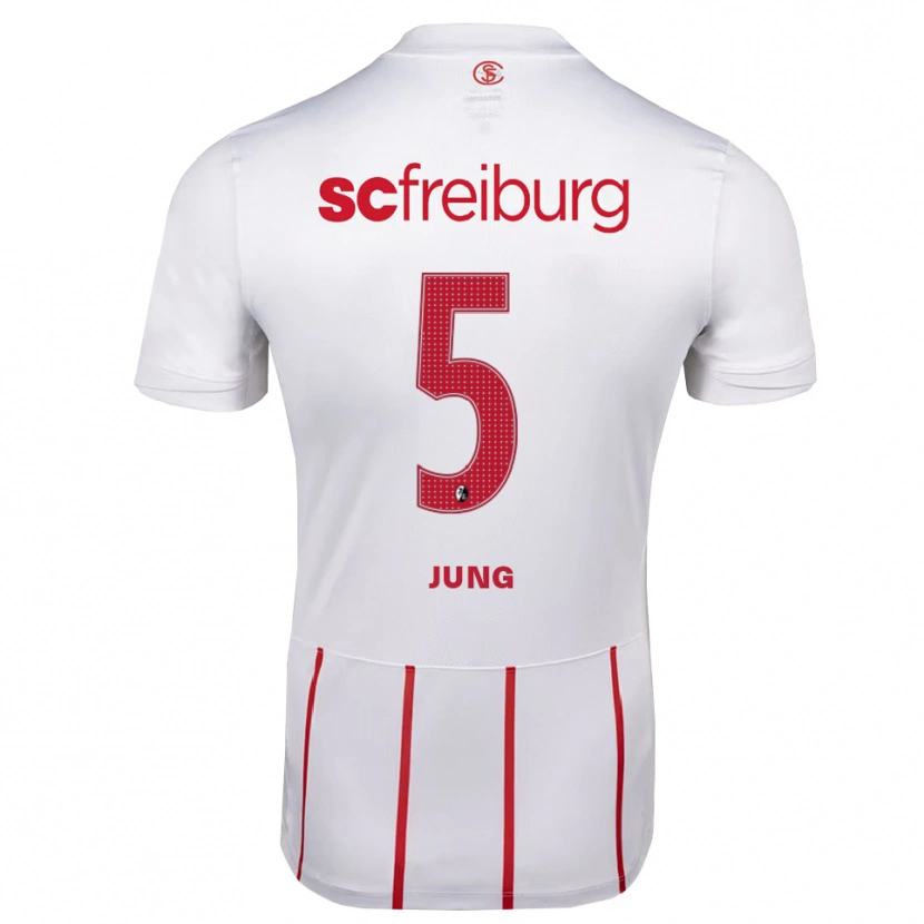 Danxen Herren Anthony Jung #5 Weiß Rot Gelb Auswärtstrikot Trikot 2026/27 T-Shirt Schweiz