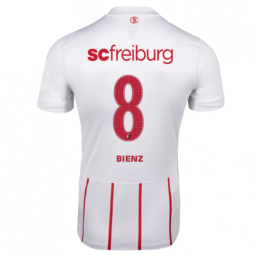 Danxen Herren Alena Bienz #8 Weiß Rot Gelb Auswärtstrikot Trikot 2026/27 T-Shirt Schweiz