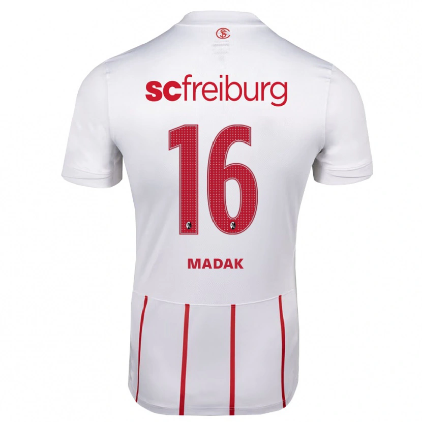 Danxen Herren Mahir Madak #16 Weiß Rot Gelb Auswärtstrikot Trikot 2026/27 T-Shirt Schweiz