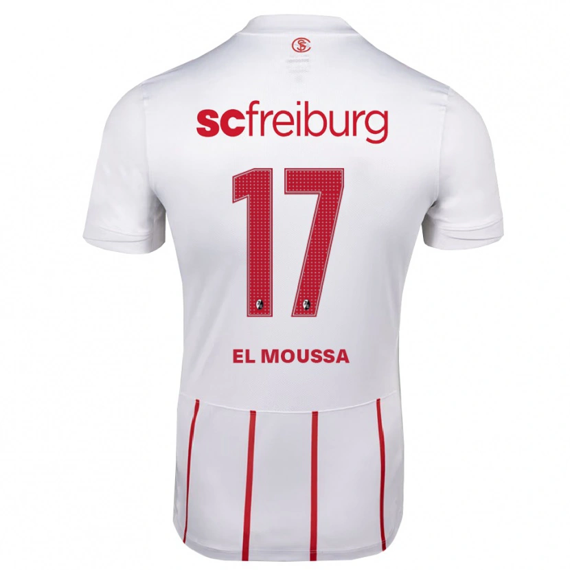 Danxen Herren Barack El Moussa #17 Weiß Rot Gelb Auswärtstrikot Trikot 2026/27 T-Shirt Schweiz