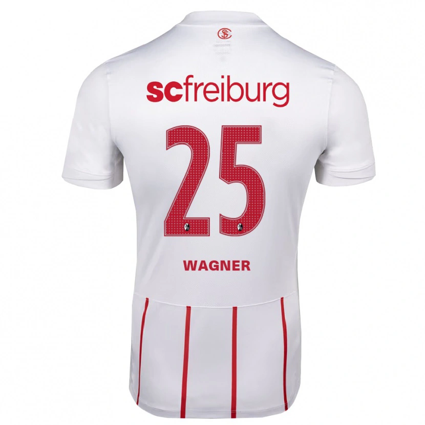 Danxen Herren Noah Wagner #25 Weiß Rot Gelb Auswärtstrikot Trikot 2026/27 T-Shirt Schweiz