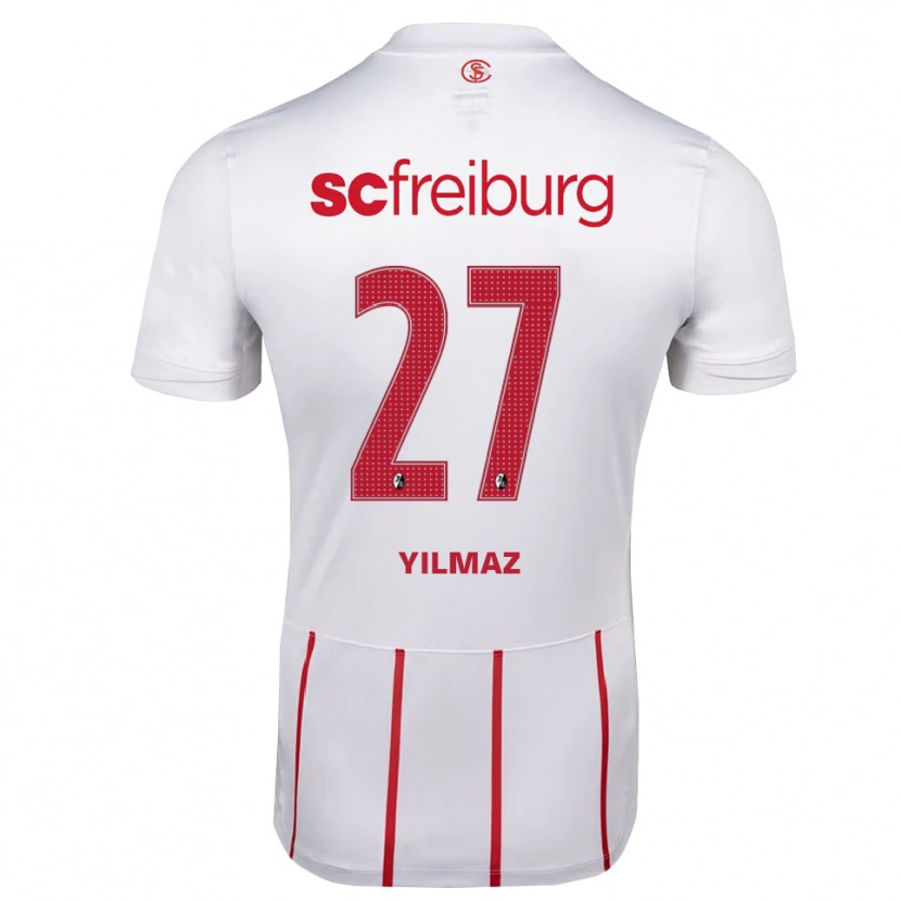 Danxen Herren Berkay Yılmaz #27 Weiß Rot Gelb Auswärtstrikot Trikot 2026/27 T-Shirt Schweiz