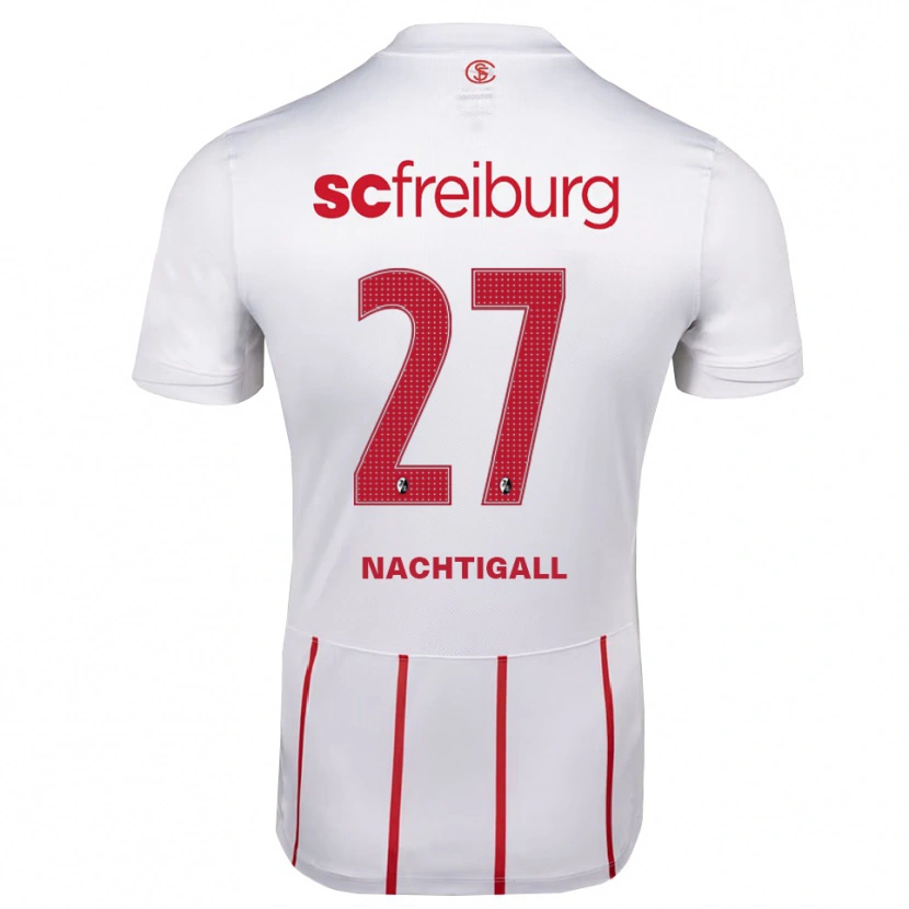 Danxen Herren Sophie Nachtigall #27 Weiß Rot Gelb Auswärtstrikot Trikot 2026/27 T-Shirt Schweiz