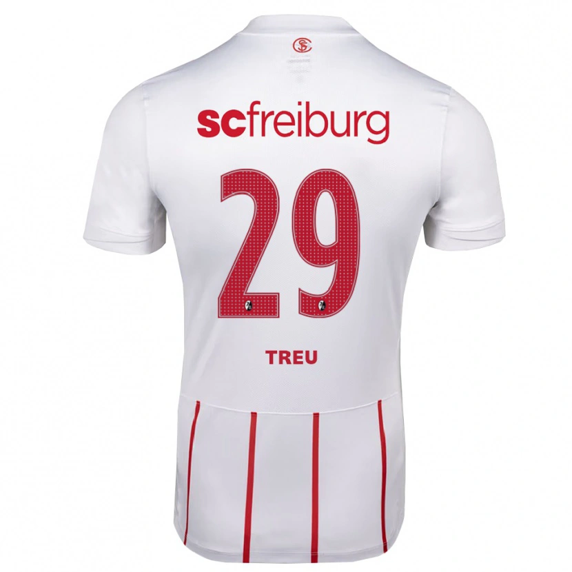 Danxen Herren Philipp Treu #29 Weiß Rot Gelb Auswärtstrikot Trikot 2026/27 T-Shirt Schweiz