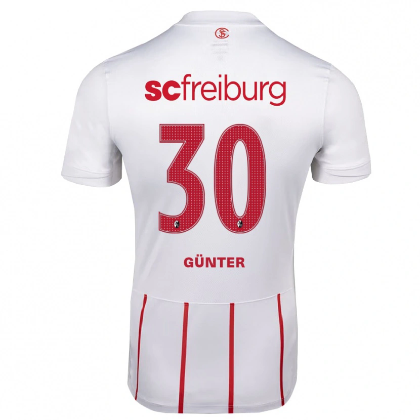 Danxen Herren Christian Günter #30 Weiß Rot Gelb Auswärtstrikot Trikot 2026/27 T-Shirt Schweiz