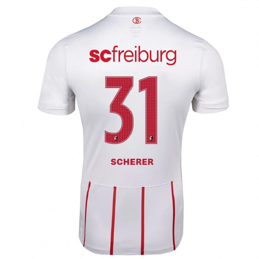 Danxen Herren Nora Scherer #31 Weiß Rot Gelb Auswärtstrikot Trikot 2026/27 T-Shirt Schweiz