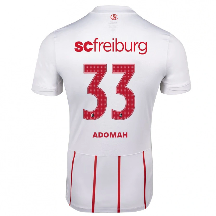 Danxen Herren Bismark Adomah #33 Weiß Rot Gelb Auswärtstrikot Trikot 2026/27 T-Shirt Schweiz