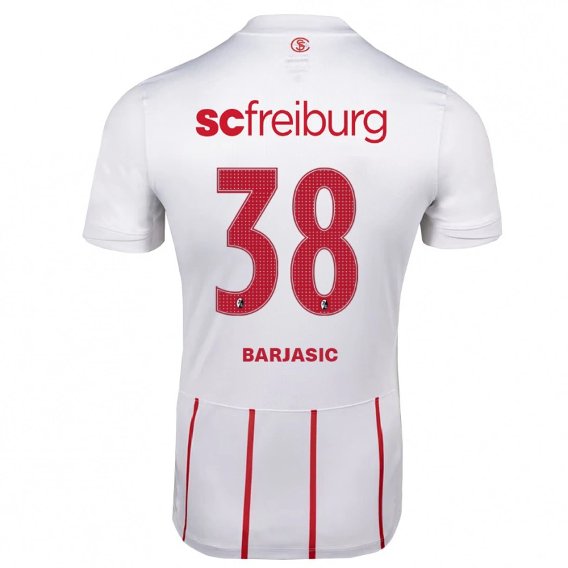 Danxen Herren Josip Barjasic #38 Weiß Rot Gelb Auswärtstrikot Trikot 2026/27 T-Shirt Schweiz