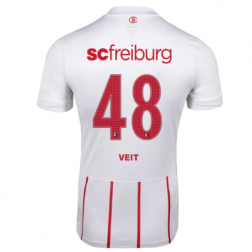 Danxen Herren Jannik Veit #48 Weiß Rot Gelb Auswärtstrikot Trikot 2026/27 T-Shirt Schweiz