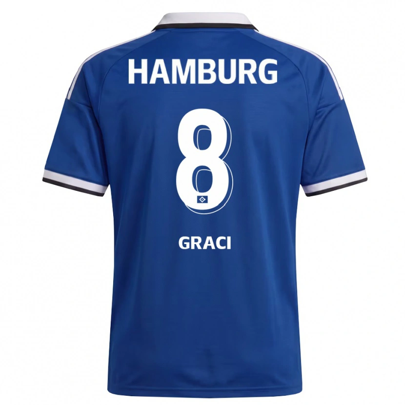 Danxen Herren Massimo Graci #8 Weiß Blau Auswärtstrikot Trikot 2026/27 T-Shirt Schweiz
