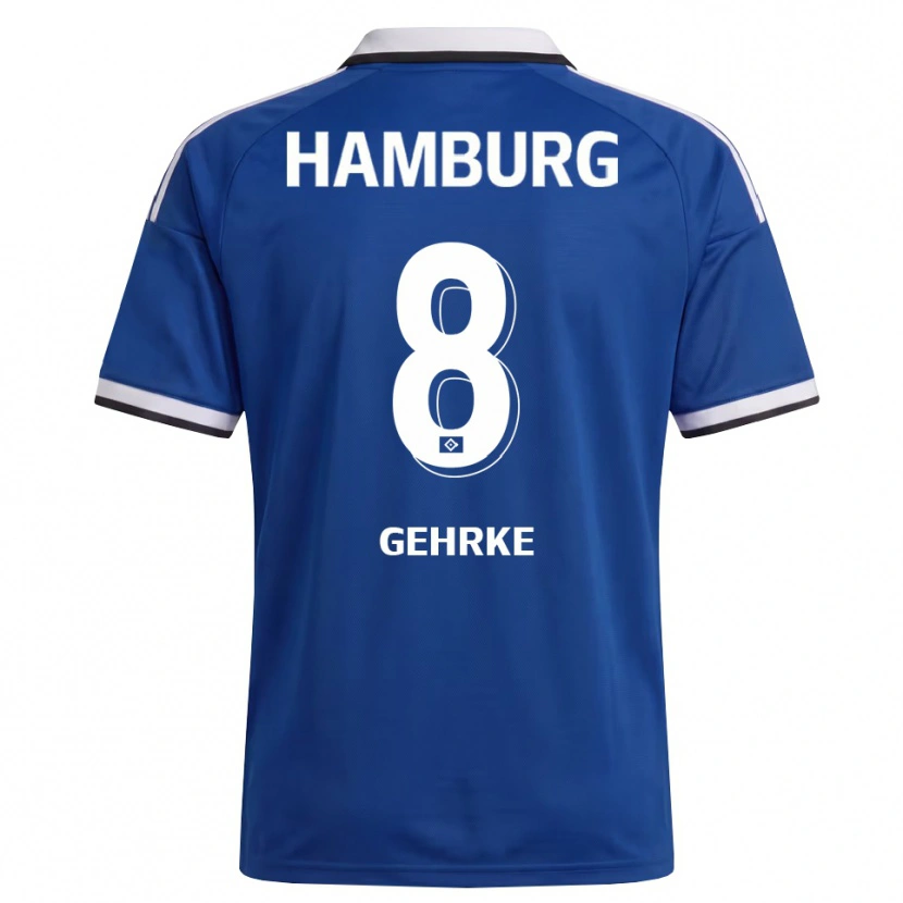 Danxen Herren Stefan Gehrke #8 Weiß Blau Auswärtstrikot Trikot 2026/27 T-Shirt Schweiz