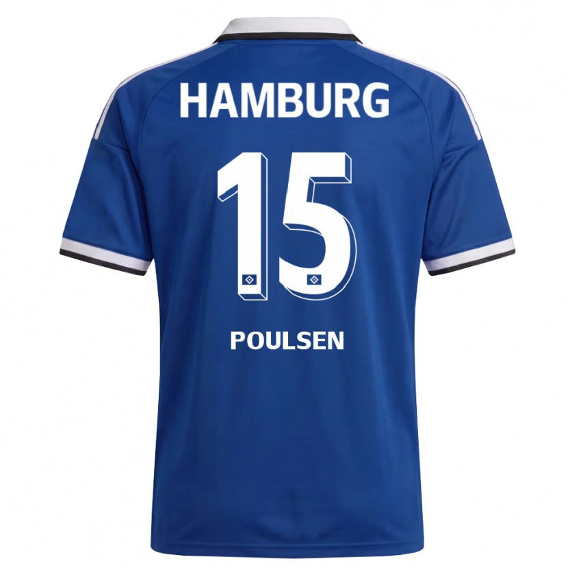 Danxen Herren Yussuf Poulsen #15 Weiß Blau Auswärtstrikot Trikot 2026/27 T-Shirt Schweiz