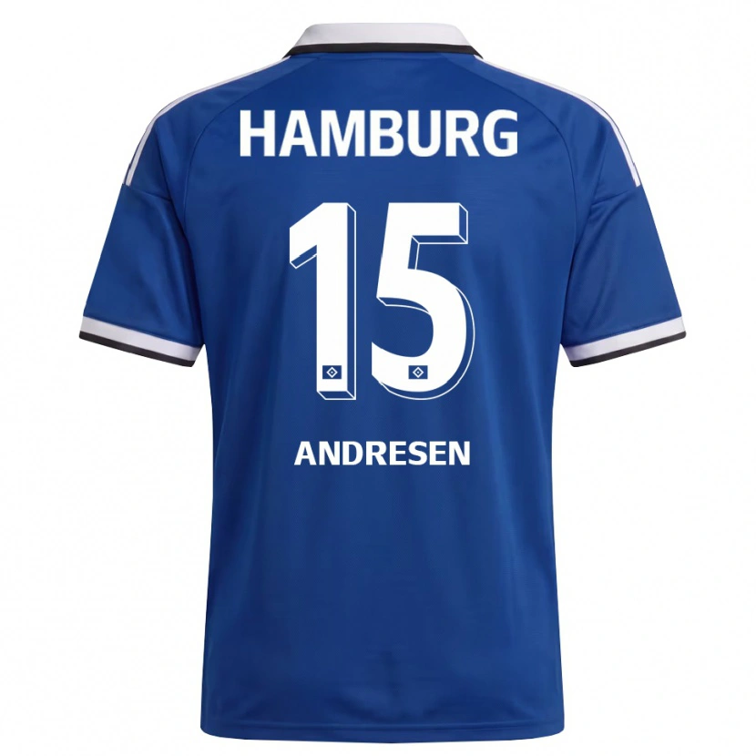Danxen Herren Bent Andresen #15 Weiß Blau Auswärtstrikot Trikot 2026/27 T-Shirt Schweiz