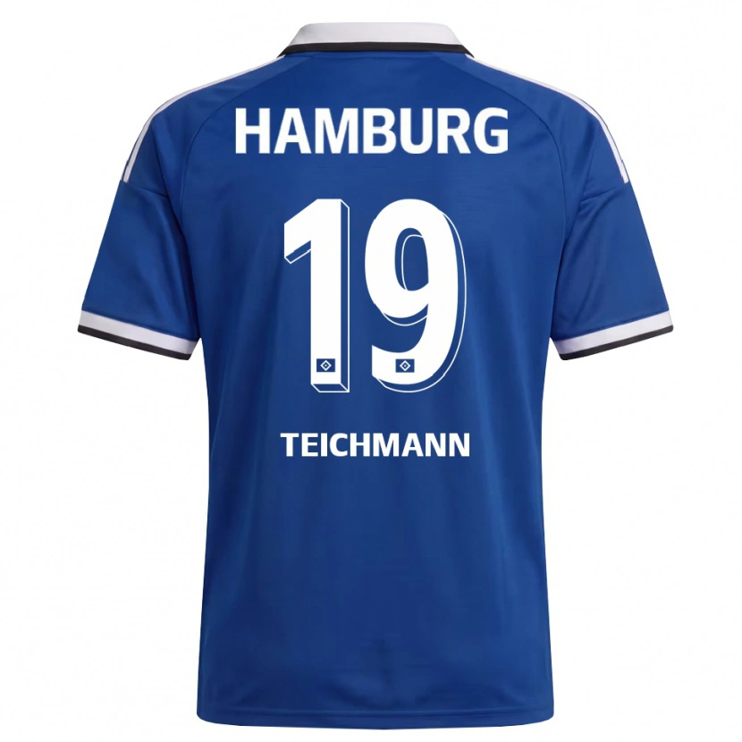 Danxen Herren Mats Teichmann #19 Weiß Blau Auswärtstrikot Trikot 2026/27 T-Shirt Schweiz