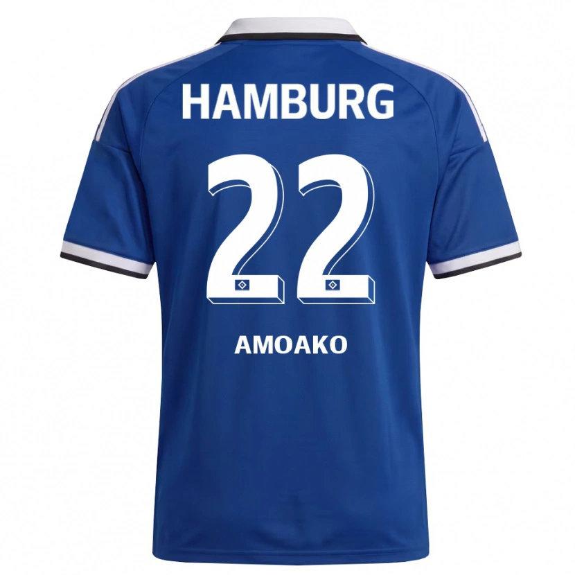 Danxen Herren Kofi Amoako #22 Weiß Blau Auswärtstrikot Trikot 2026/27 T-Shirt Schweiz