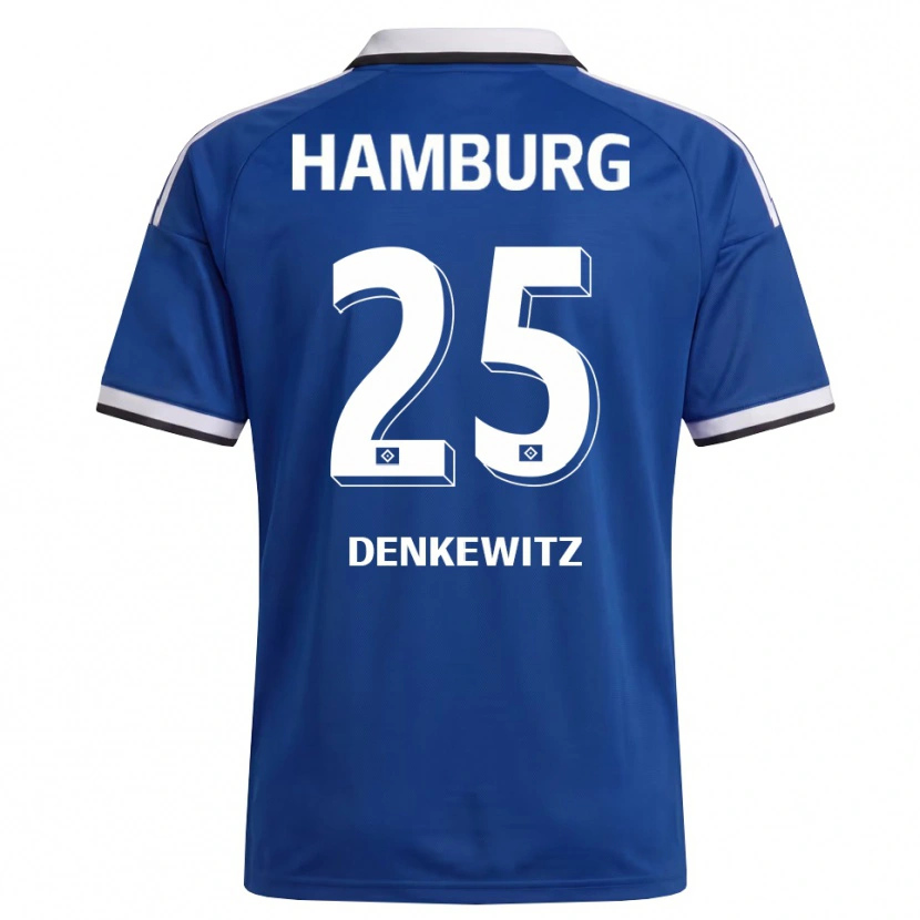Danxen Herren Nick Denkewitz #25 Weiß Blau Auswärtstrikot Trikot 2026/27 T-Shirt Schweiz
