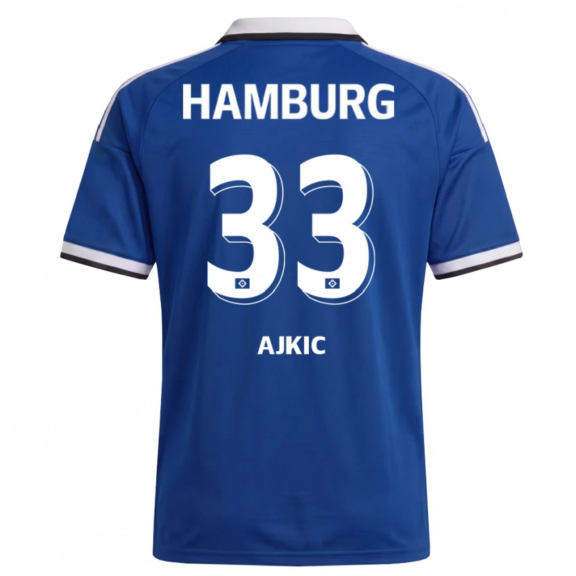 Danxen Herren Selim Ajkic #33 Weiß Blau Auswärtstrikot Trikot 2026/27 T-Shirt Schweiz
