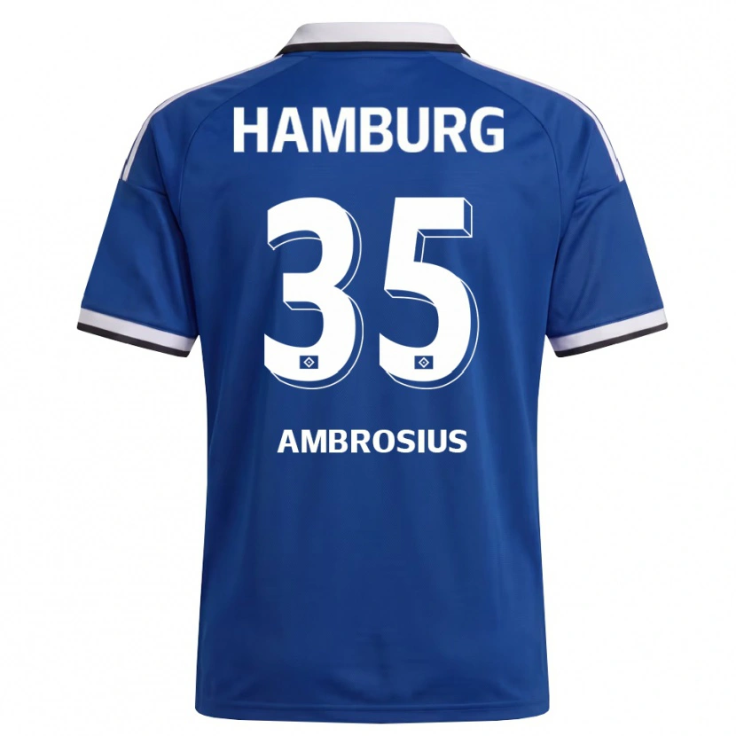 Danxen Herren Stephan Ambrosius #35 Weiß Blau Auswärtstrikot Trikot 2026/27 T-Shirt Schweiz