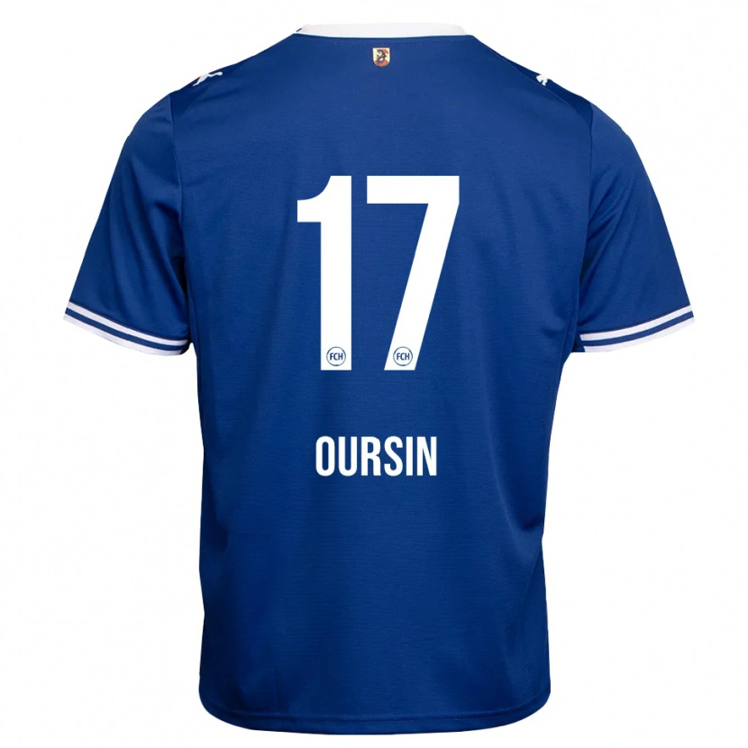 Danxen Herren Fredrik Oursin #17 Königsblau Weiß Auswärtstrikot Trikot 2026/27 T-Shirt Schweiz