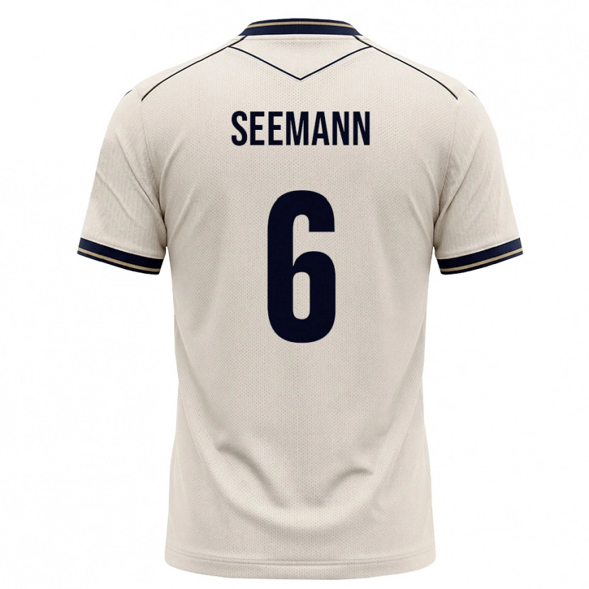 Danxen Herren Elias Seemann #6 Creme Tiefblau Auswärtstrikot Trikot 2026/27 T-Shirt Schweiz