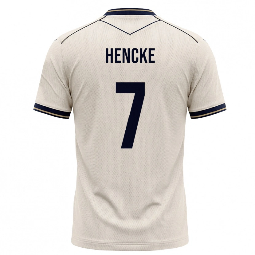 Danxen Herren Oskar Hencke #7 Creme Tiefblau Auswärtstrikot Trikot 2026/27 T-Shirt Schweiz