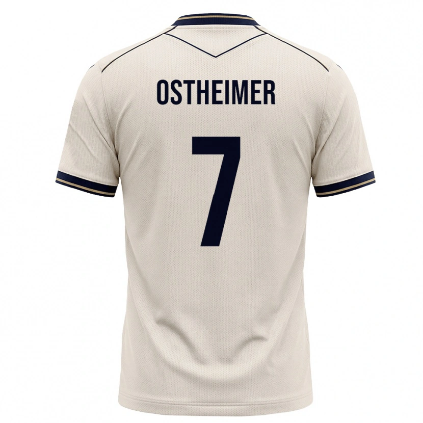 Danxen Herren Nevio Ostheimer #7 Creme Tiefblau Auswärtstrikot Trikot 2026/27 T-Shirt Schweiz