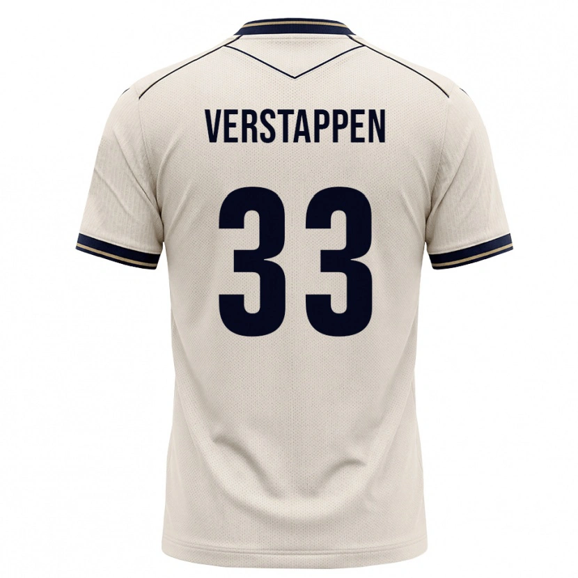 Danxen Herren Eric Verstappen #33 Creme Tiefblau Auswärtstrikot Trikot 2026/27 T-Shirt Schweiz