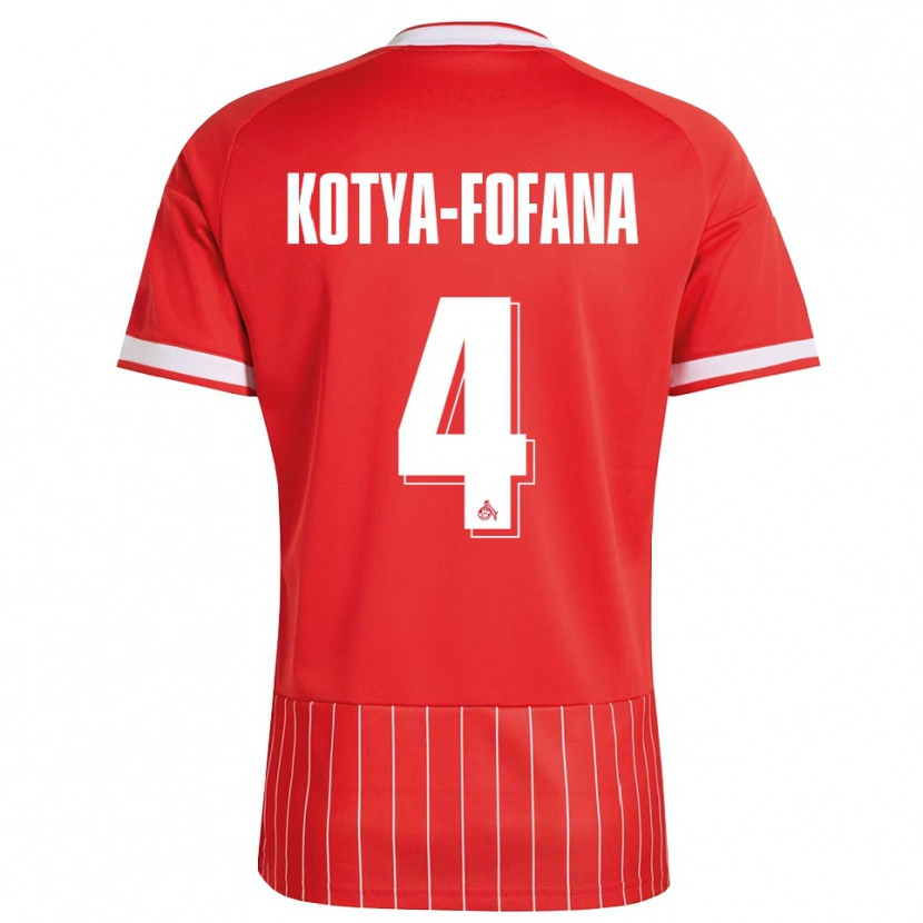 Danxen Herren Assad Kotya-Fofana #4 Rot Weiß Grün Auswärtstrikot Trikot 2026/27 T-Shirt Schweiz