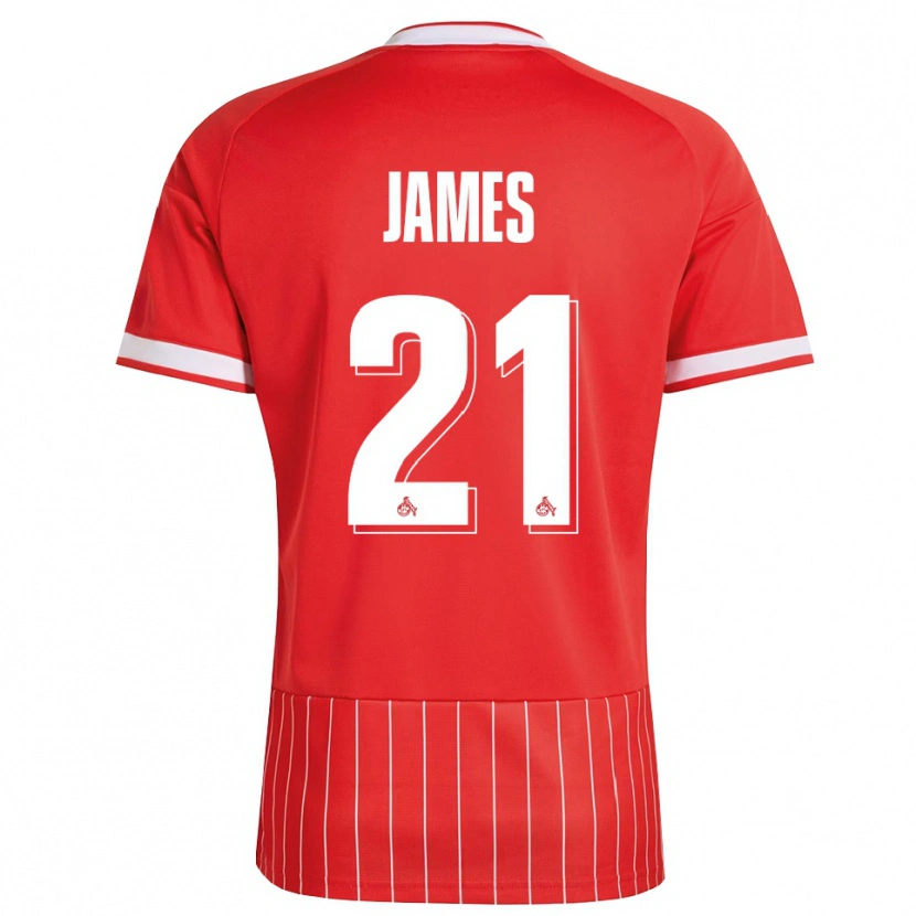 Danxen Herren Martin James #21 Rot Weiß Grün Auswärtstrikot Trikot 2026/27 T-Shirt Schweiz
