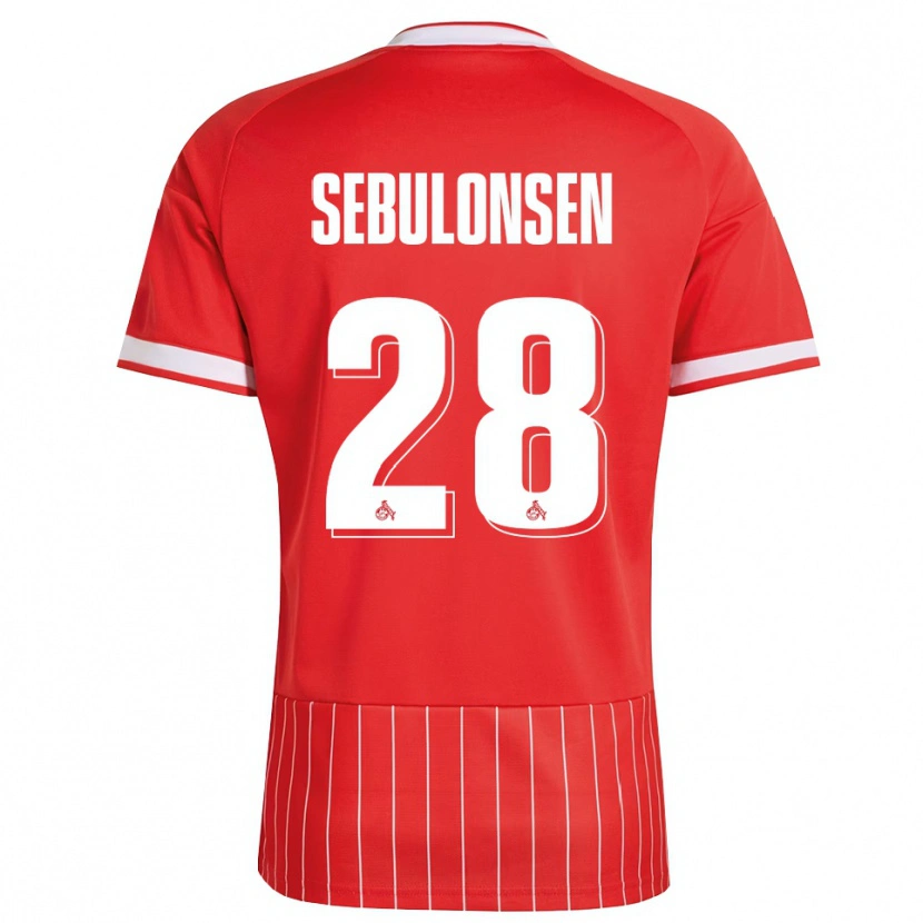 Danxen Herren Sebastian Sebulonsen #28 Rot Weiß Grün Auswärtstrikot Trikot 2026/27 T-Shirt Schweiz