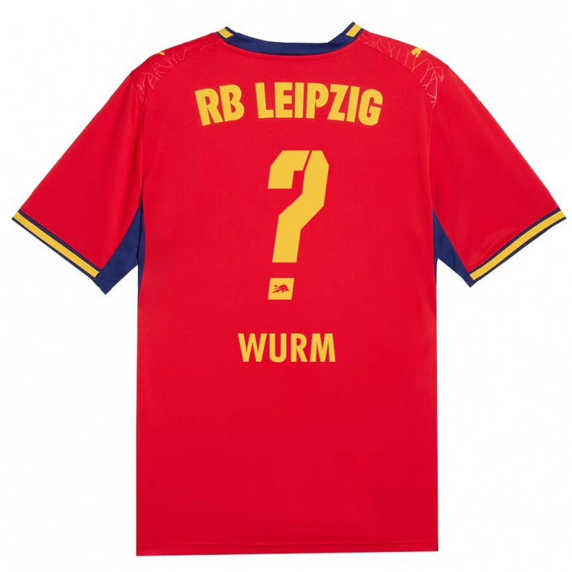 Danxen Herren Simon Wurm #0 Rot Gelb Königsblau Auswärtstrikot Trikot 2026/27 T-Shirt Schweiz