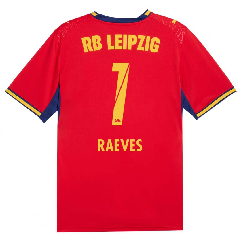 Danxen Herren Dries Raeves #1 Rot Gelb Königsblau Auswärtstrikot Trikot 2026/27 T-Shirt Schweiz
