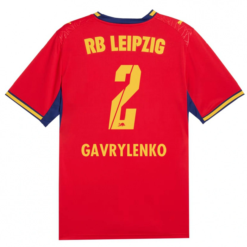 Danxen Herren Oleksandr Gavrylenko #2 Rot Gelb Königsblau Auswärtstrikot Trikot 2026/27 T-Shirt Schweiz