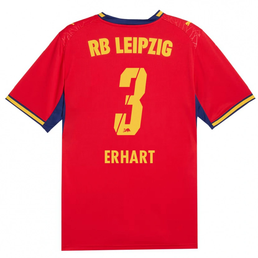Danxen Herren Karl Erhart #3 Rot Gelb Königsblau Auswärtstrikot Trikot 2026/27 T-Shirt Schweiz