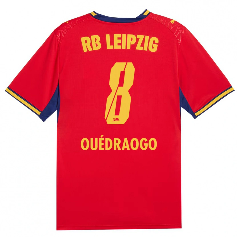 Danxen Herren Assan Ouédraogo #8 Rot Gelb Königsblau Auswärtstrikot Trikot 2026/27 T-Shirt Schweiz