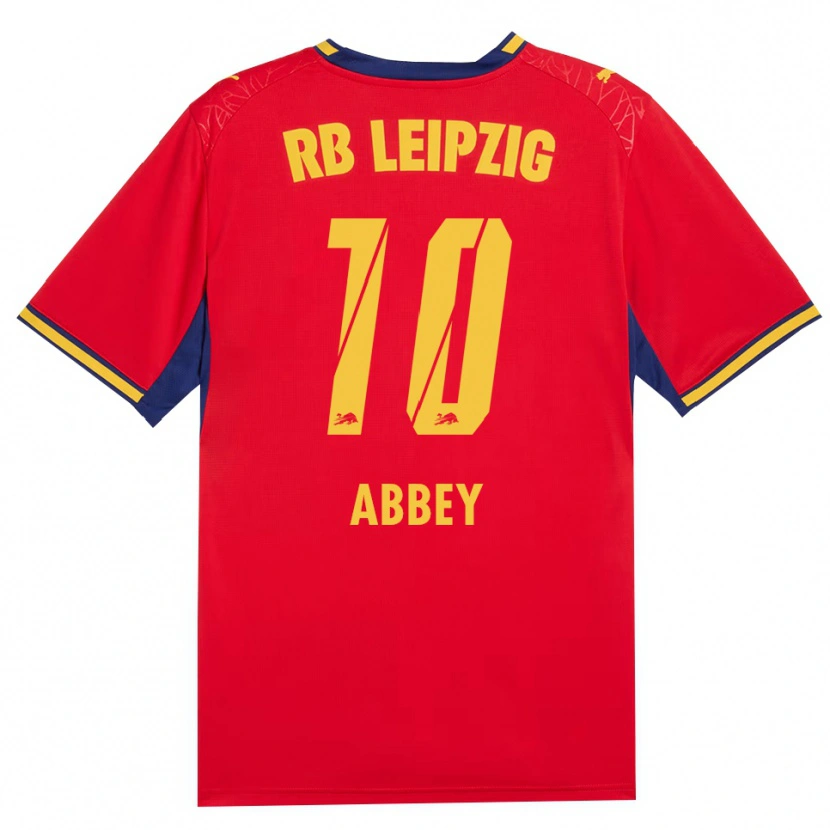 Danxen Herren Manuel Abbey #10 Rot Gelb Königsblau Auswärtstrikot Trikot 2026/27 T-Shirt Schweiz
