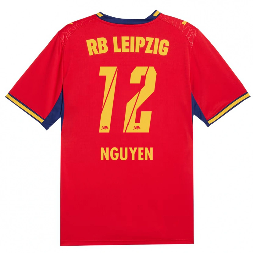 Danxen Herren Vu Nguyen #12 Rot Gelb Königsblau Auswärtstrikot Trikot 2026/27 T-Shirt Schweiz