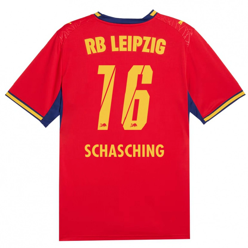 Danxen Herren Annabel Schasching #16 Rot Gelb Königsblau Auswärtstrikot Trikot 2026/27 T-Shirt Schweiz