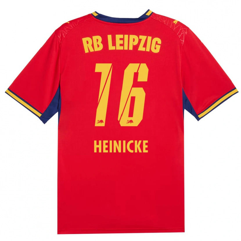 Danxen Herren Niklas Heinicke #16 Rot Gelb Königsblau Auswärtstrikot Trikot 2026/27 T-Shirt Schweiz