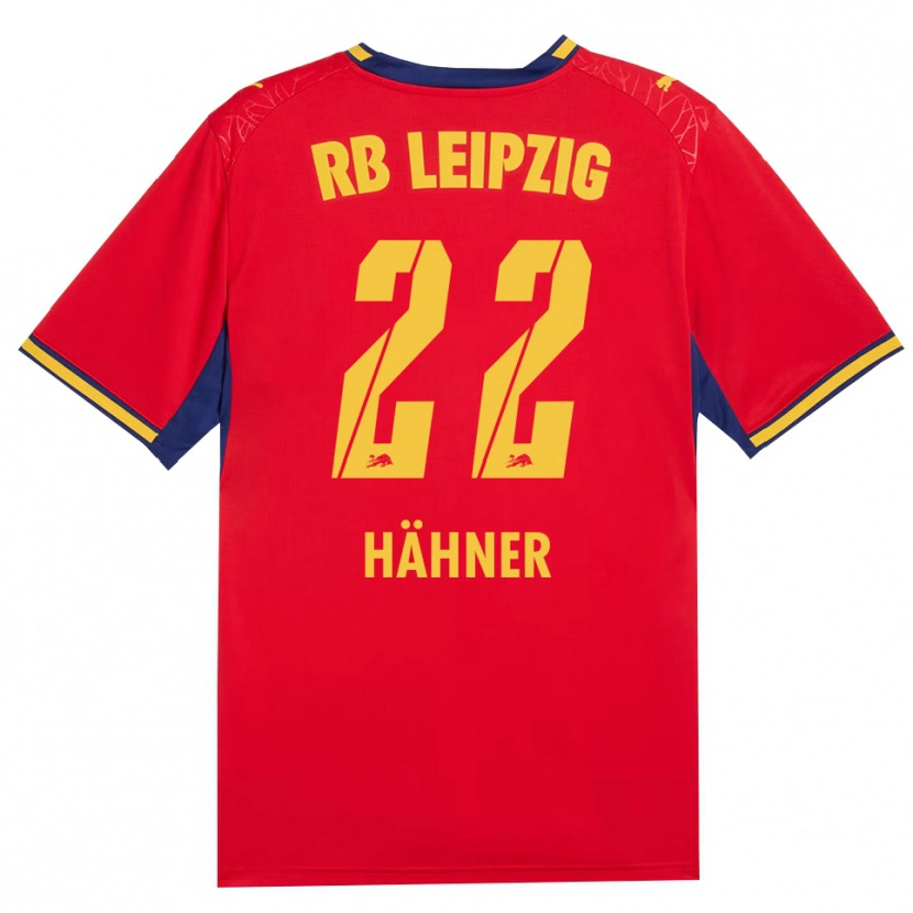 Danxen Herren Elian Hähner #22 Rot Gelb Königsblau Auswärtstrikot Trikot 2026/27 T-Shirt Schweiz