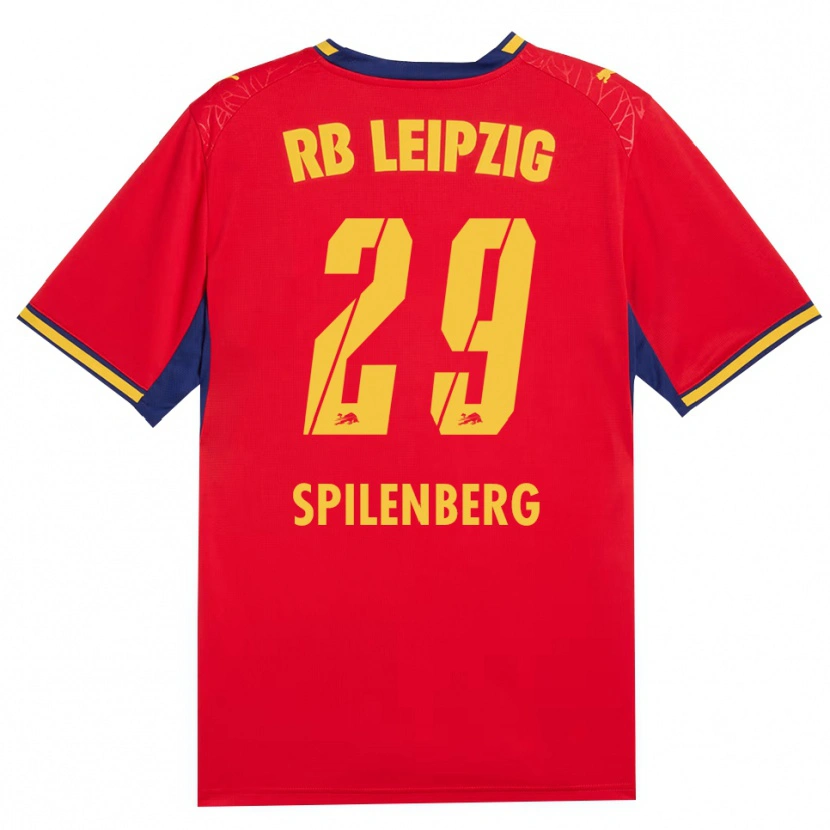Danxen Herren Maja Spilenberg #29 Rot Gelb Königsblau Auswärtstrikot Trikot 2026/27 T-Shirt Schweiz