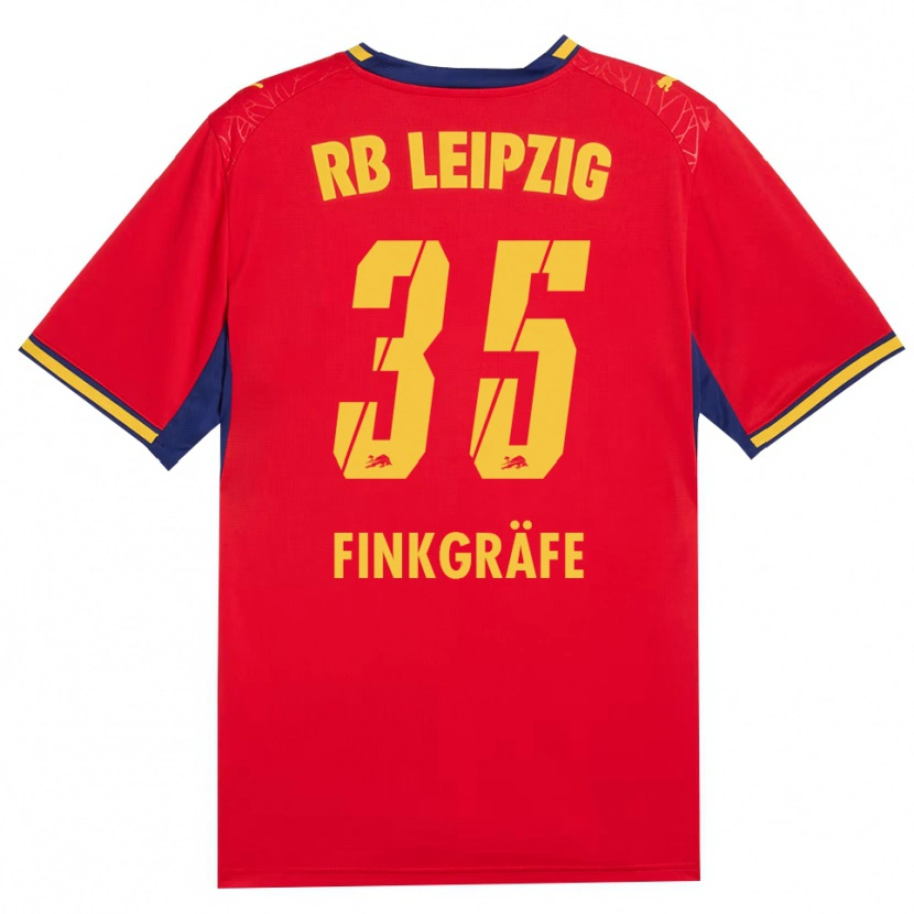 Danxen Herren Max Finkgräfe #35 Rot Gelb Königsblau Auswärtstrikot Trikot 2026/27 T-Shirt Schweiz