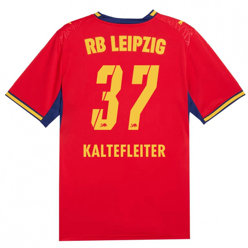 Danxen Herren Benno Kaltefleiter #37 Rot Gelb Königsblau Auswärtstrikot Trikot 2026/27 T-Shirt Schweiz